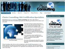 Tablet Screenshot of choiceconsulting.org